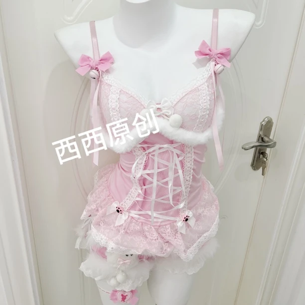 原创西西DD-50手作款夏季韩版可爱性感吊带辣妹日系甜美超短裤