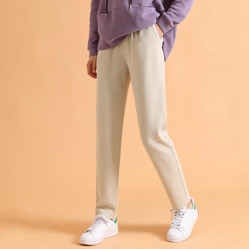 软糯垂感裤子女九分卫裤哈伦裤运动女裤秋款小个子休闲裤2023新款