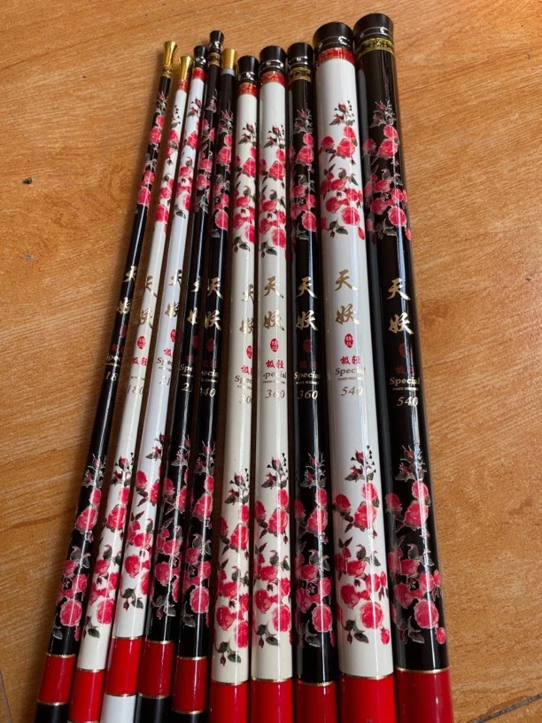 日本进口黑妖娆短节溪流竿19调6H古洛樱花便捷溪流短节手竿