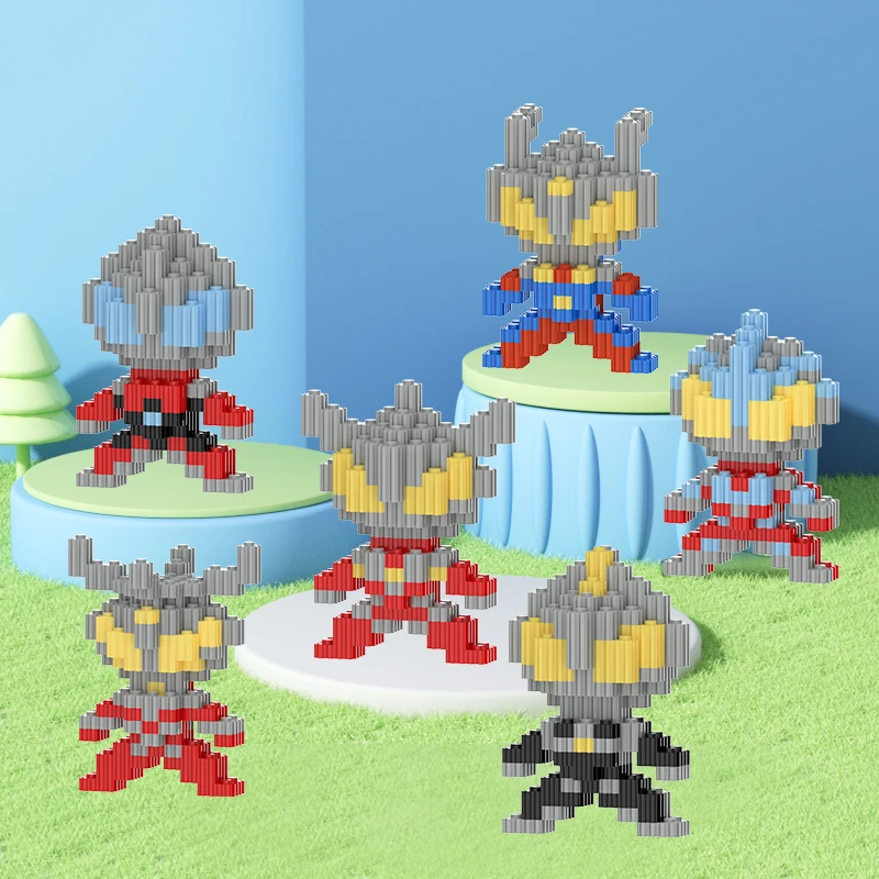 六件套奥特积木颗粒儿童益智立体拼装玩具男孩拼图礼物兼容乐高