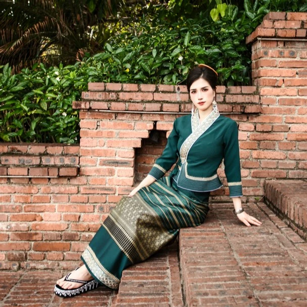 西双版纳傣族服装网红同款当季新品气质女装民族服饰傣装中式套装