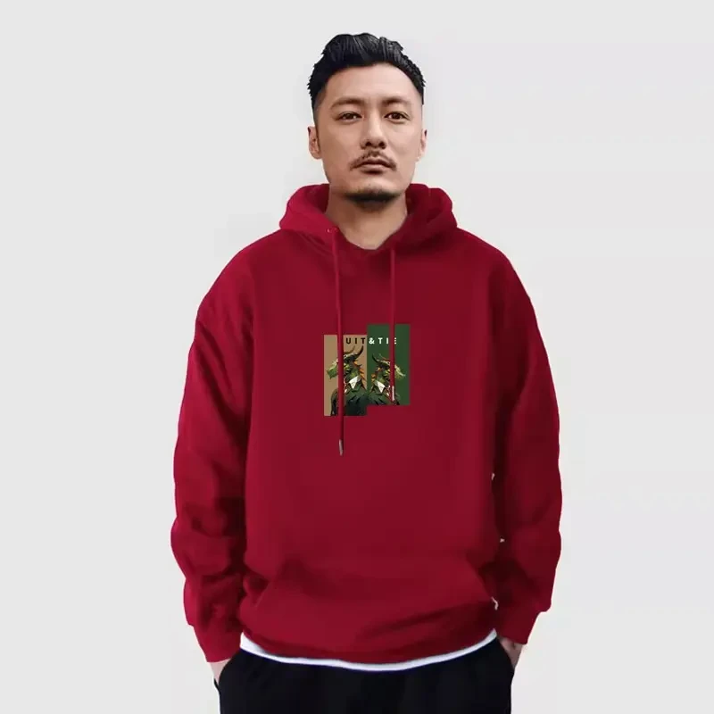 仓石一树国潮2024龙年连帽卫衣男士秋冬加绒加厚情侣装本命年衣服