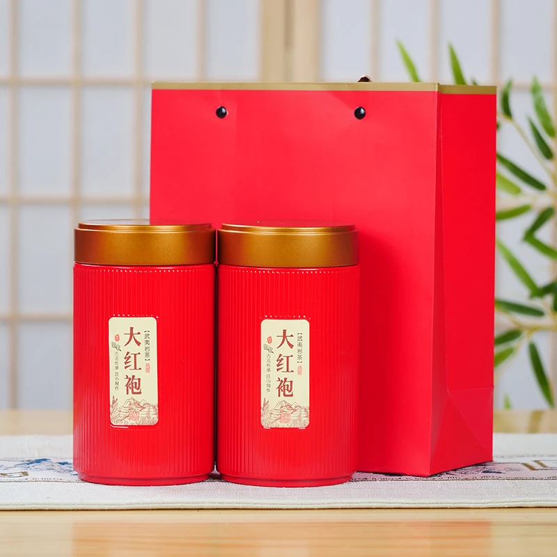 正宗武夷山大红袍乌龙茶岩茶罐装大红袍茶叶礼袋过节好礼甄选好品