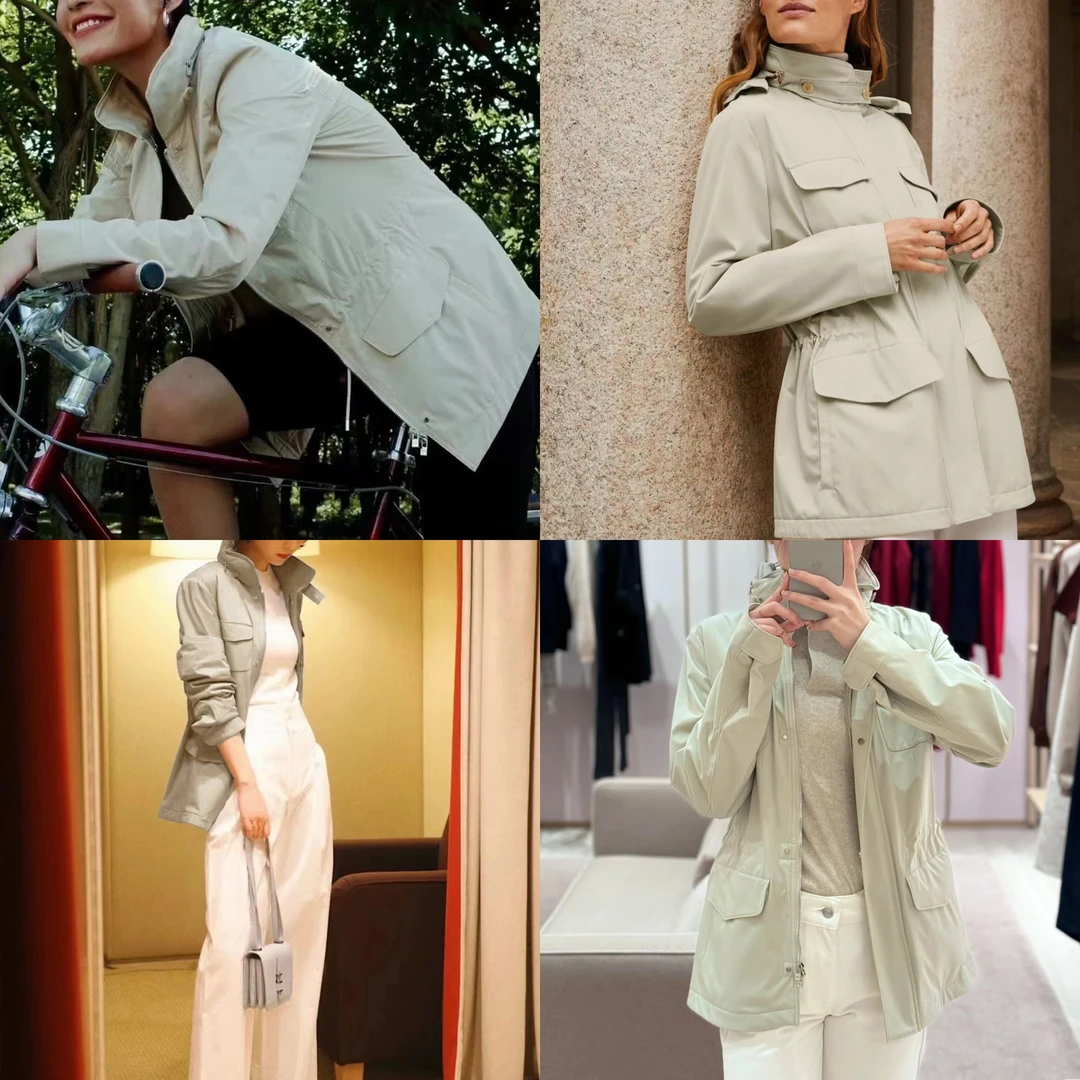 亚薇春秋季户外运动时尚休闲冲锋衣女外套  JK912