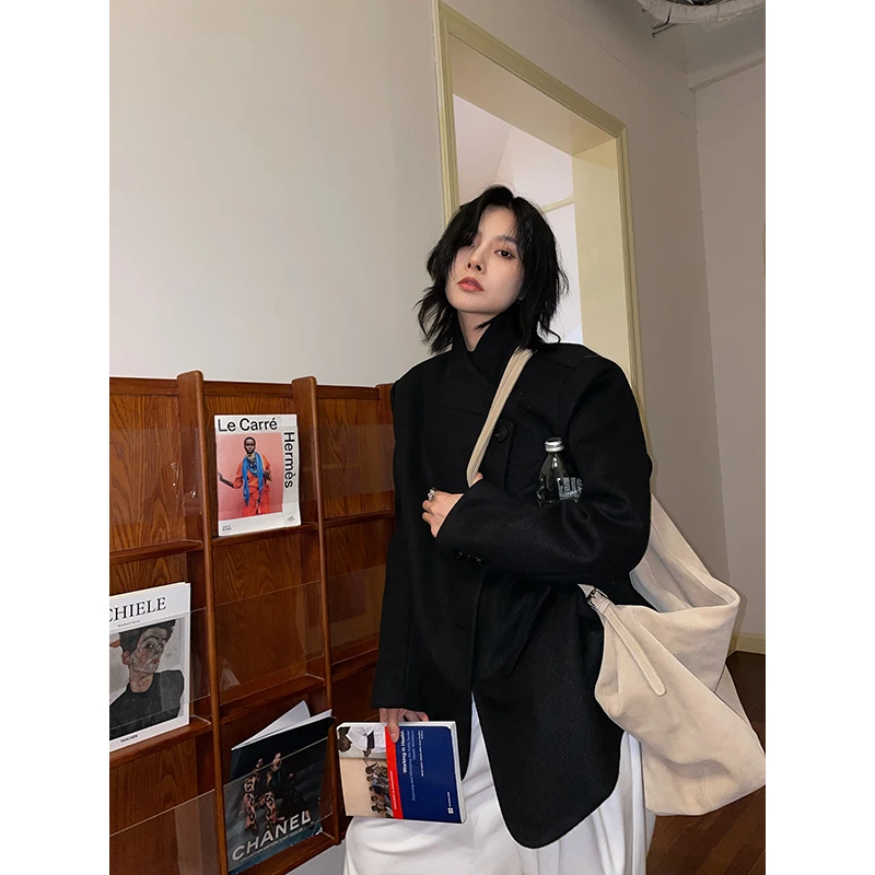 JCCC影子【星沉】高级感百搭廓形西装毛呢短外套JE4FME10