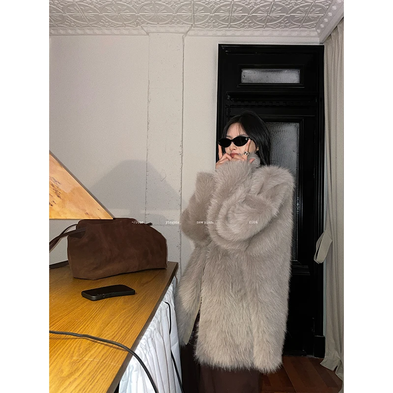JCCC影子【野兽小姐】静奢加厚皮毛一体外套JE4IPW12