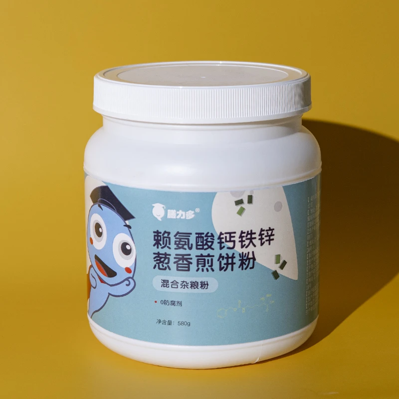 赖氨酸钙铁锌营养强化早餐粉杂粮粉葱香味桶装580g