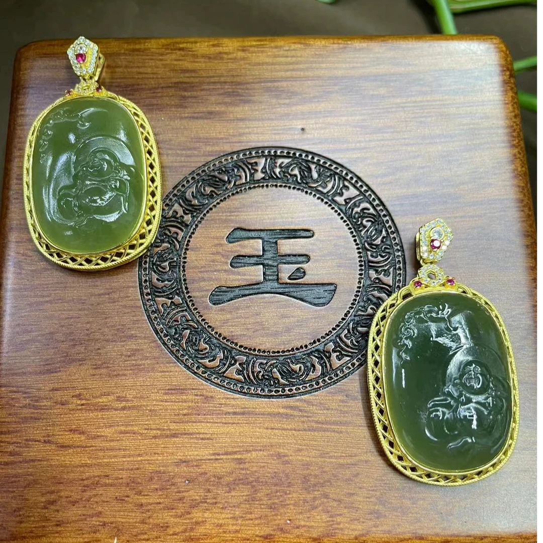和田玉佛公吊坠（微区多样性发货拍一发一）