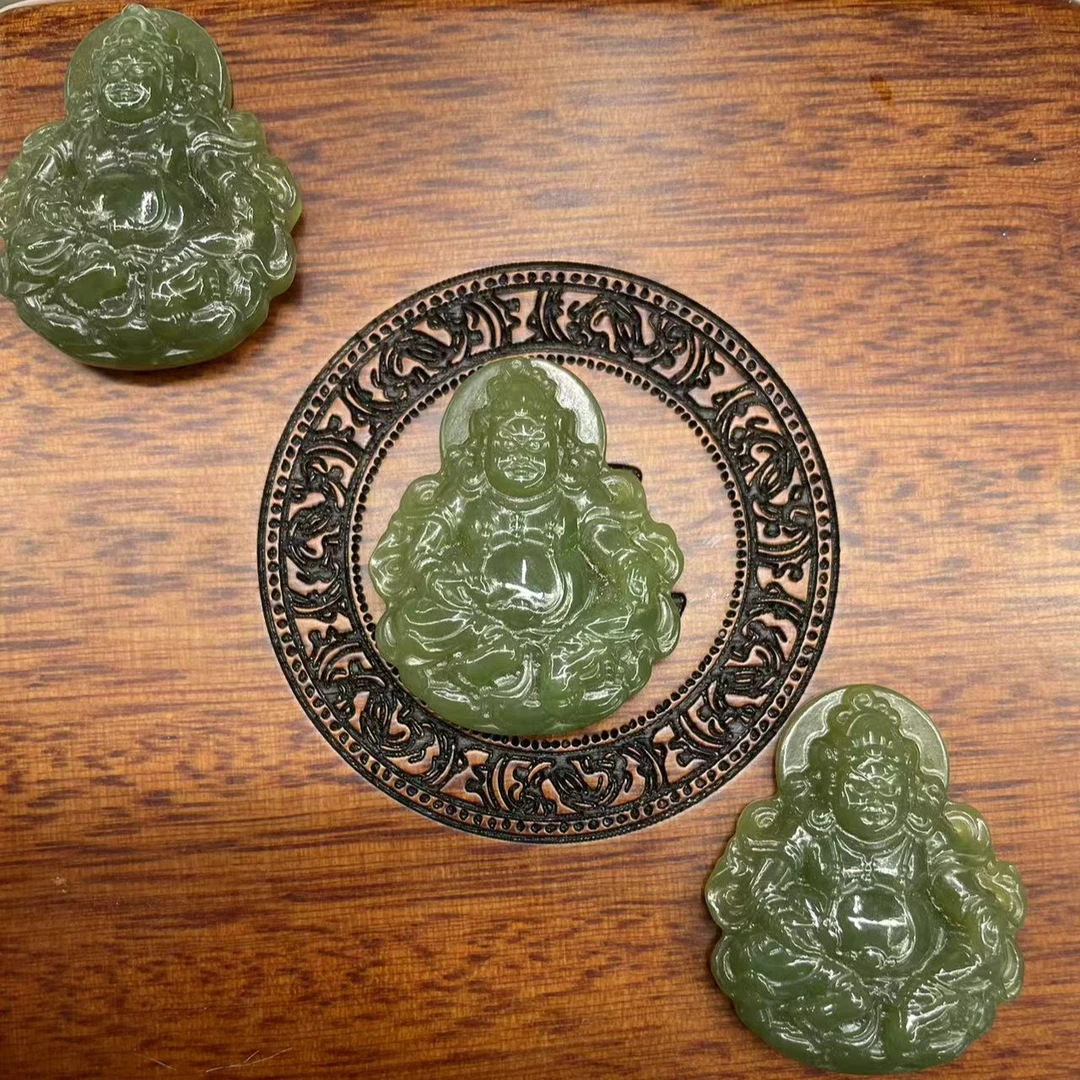 和田玉黄财神（颜色微区多样性发货拍一发一）