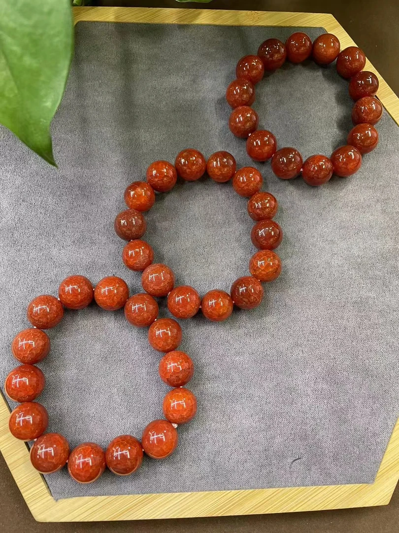 龙鳞凤血玛瑙k13-14手串（颜色微区多样性发货拍一发一）