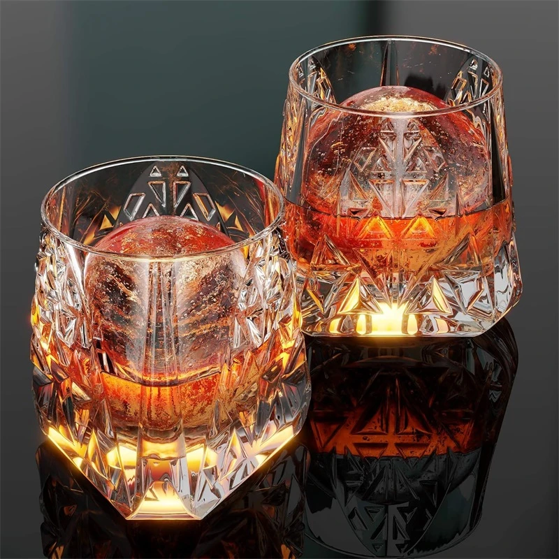 准新品  【金】轻奢 Ashcroft Aztec 威士忌洋酒杯 古典玻璃醒酒杯