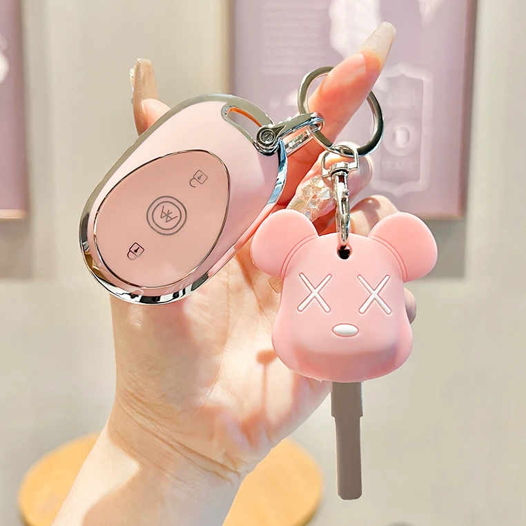 专用爱玛露娜2024电动车钥匙保护套元宇宙pro星瀚电瓶车锁匙包款