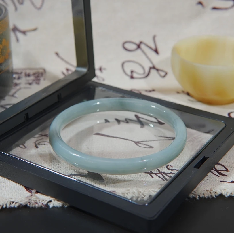 铜合金手镯 烟紫手镯8mm加粗妈妈少女测量圆镯平安镯时尚百搭