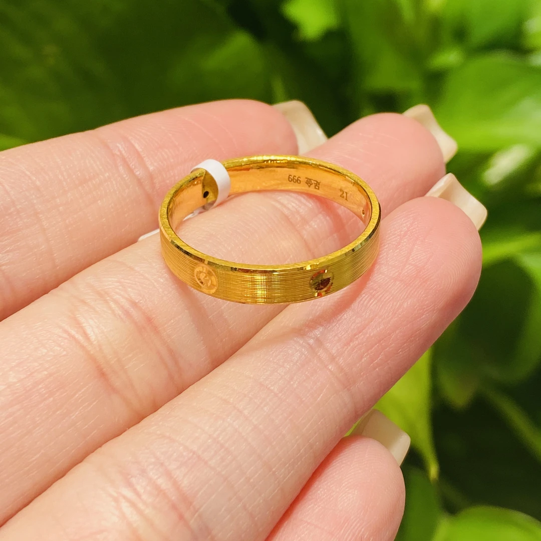 【陆陆专享】足金戒指  12#精致5G卡家戒指 1.61