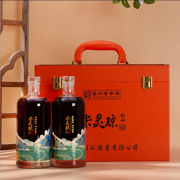 荆山温州老字号米灵琼酒古法双酿甜酒6瓶高端礼盒装22度500ml