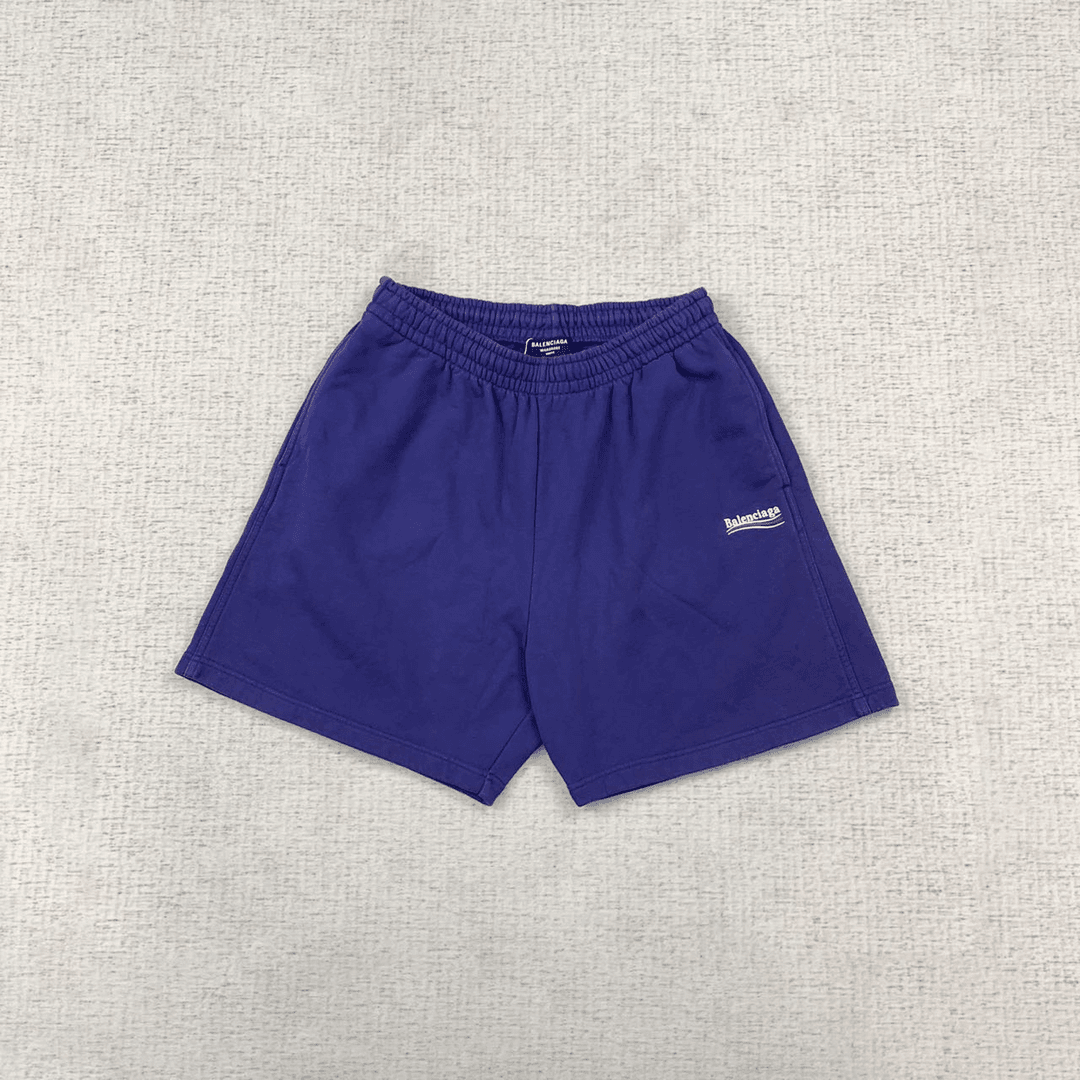 全新未使用  BALENCIAGA 巴黎世家做旧可乐logo短裤l码编码xb2338