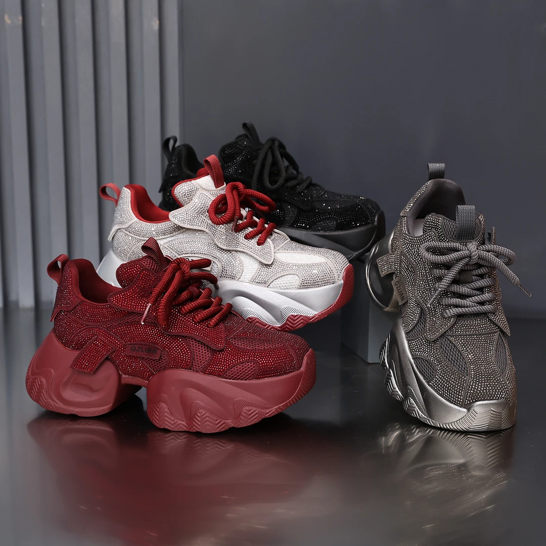 千之恋现货增高6CM2024秋季休闲时尚百搭高级感厚底气质女鞋3969