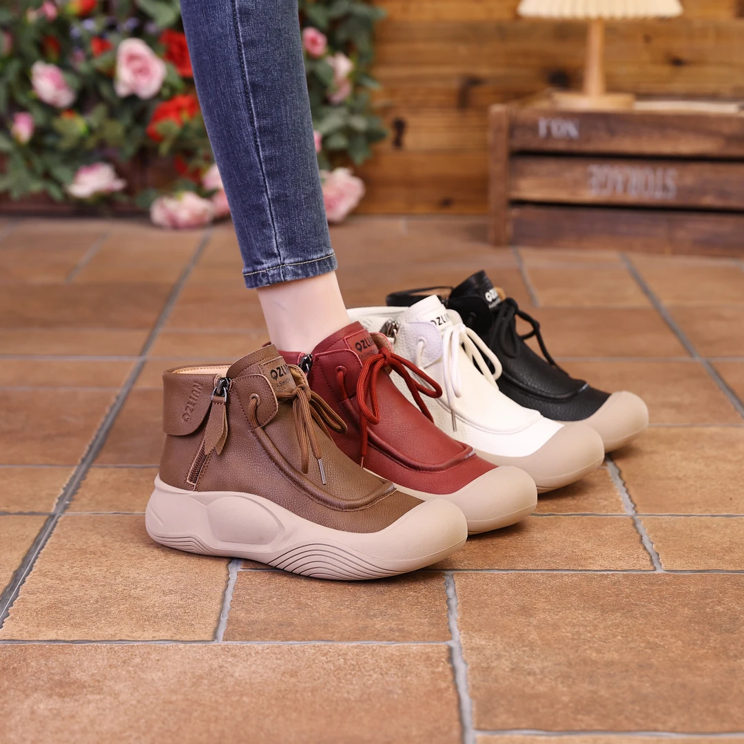 千之恋现货增高4CM2024早秋新款复古百搭高级感软底休闲女鞋3958