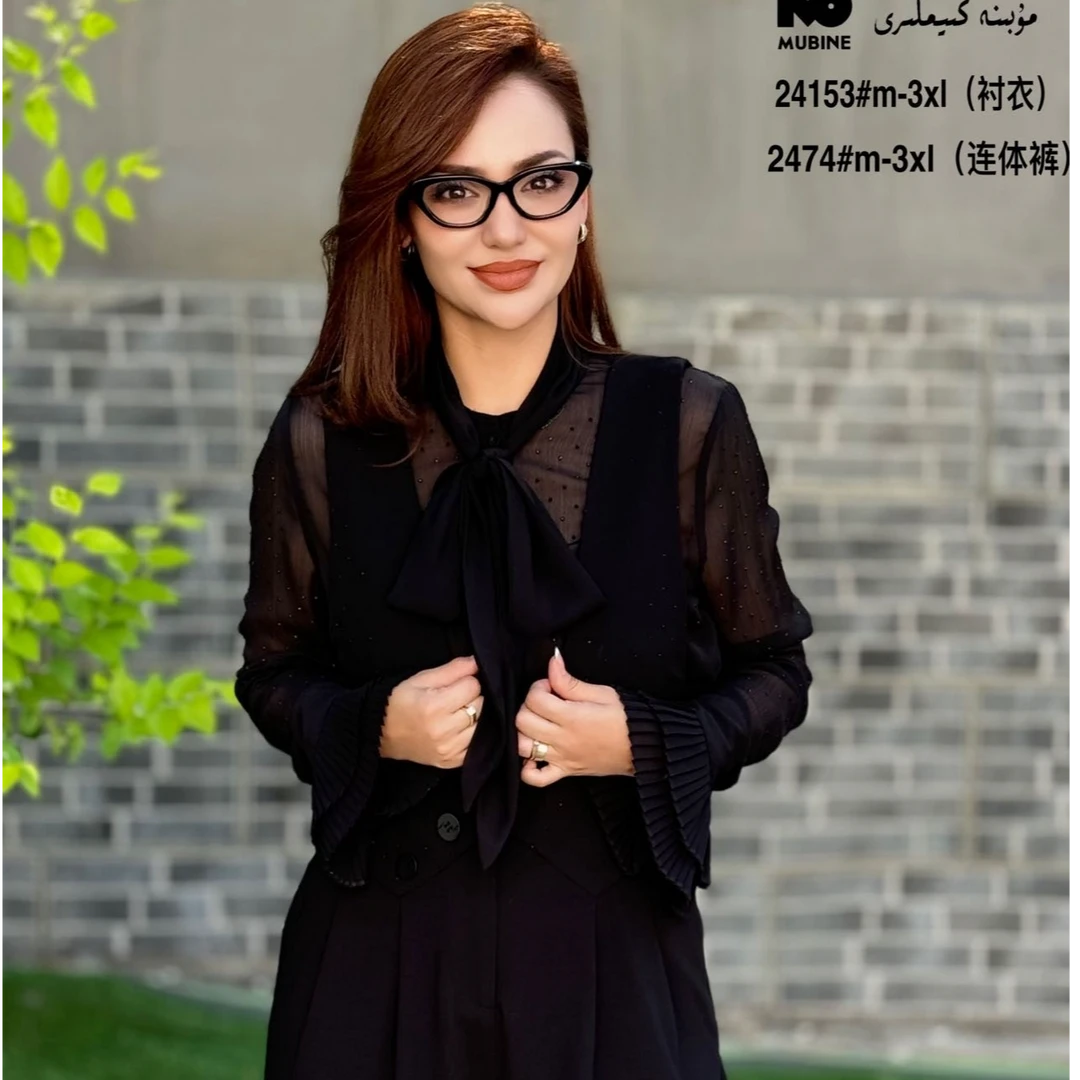 穆碧娜穆碧娜烫钻连体裤