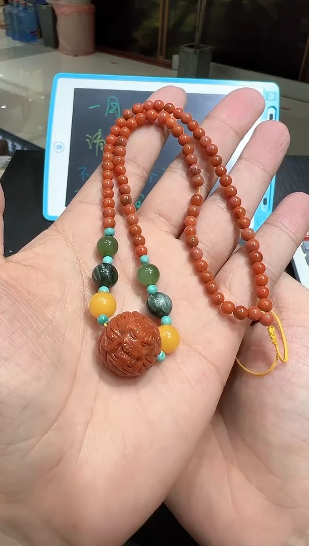 【闪购商品】南红玛瑙项链未镶嵌GZLW2-B-SG48-多样性发一件