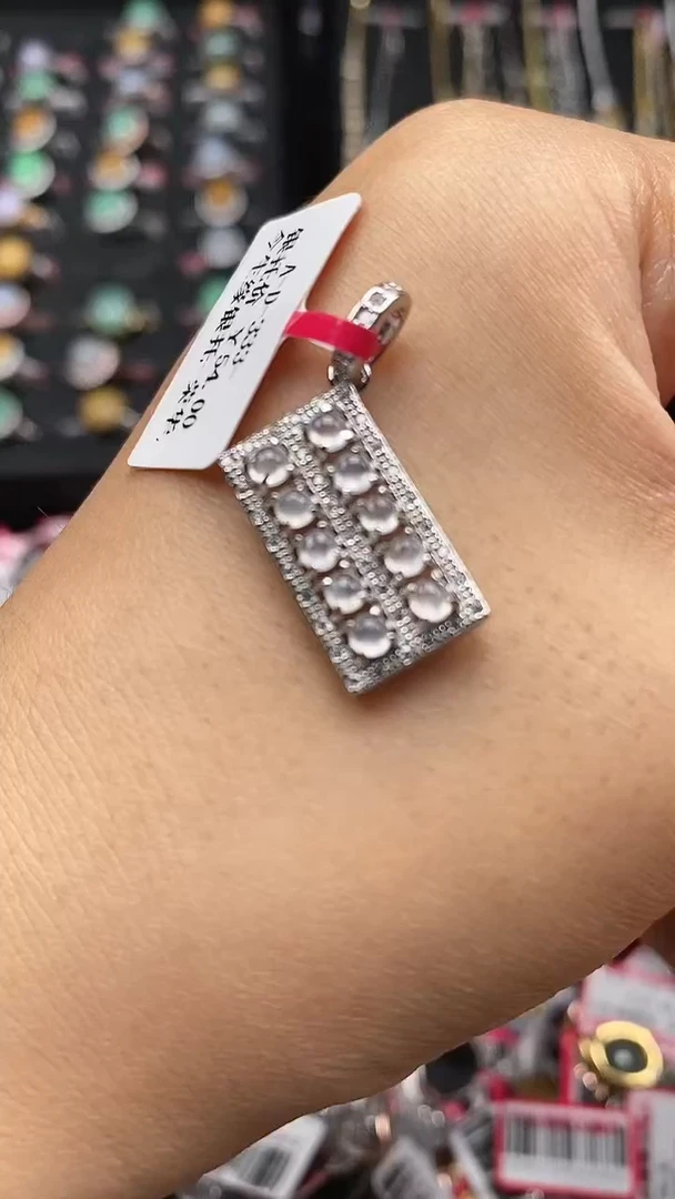 【闪购商品】翡翠吊坠(不含链)银S925镶嵌0363171467