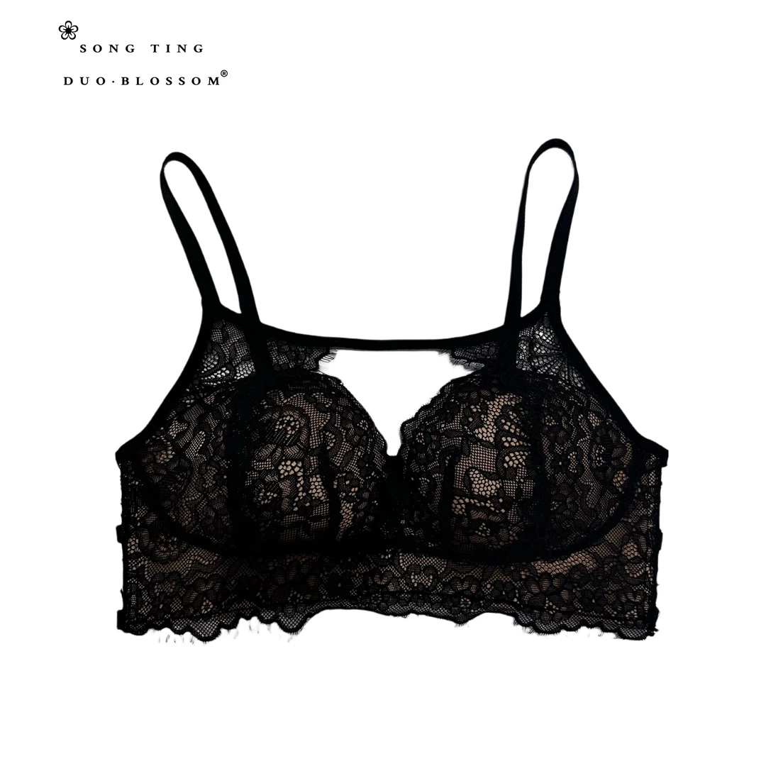 SONG TING 小众艺术蕾丝背心