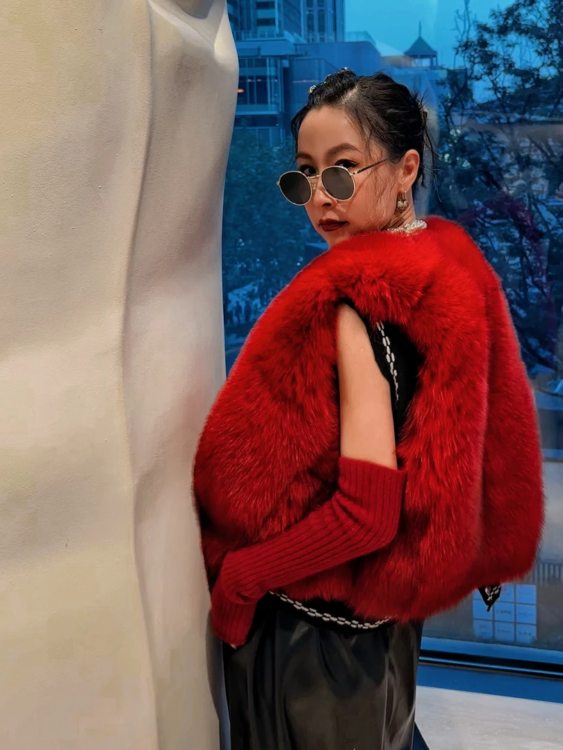 SONG TING 新年红系列开运红马甲