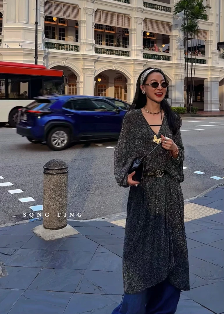 SONG TING 高定系列星河披肩外套