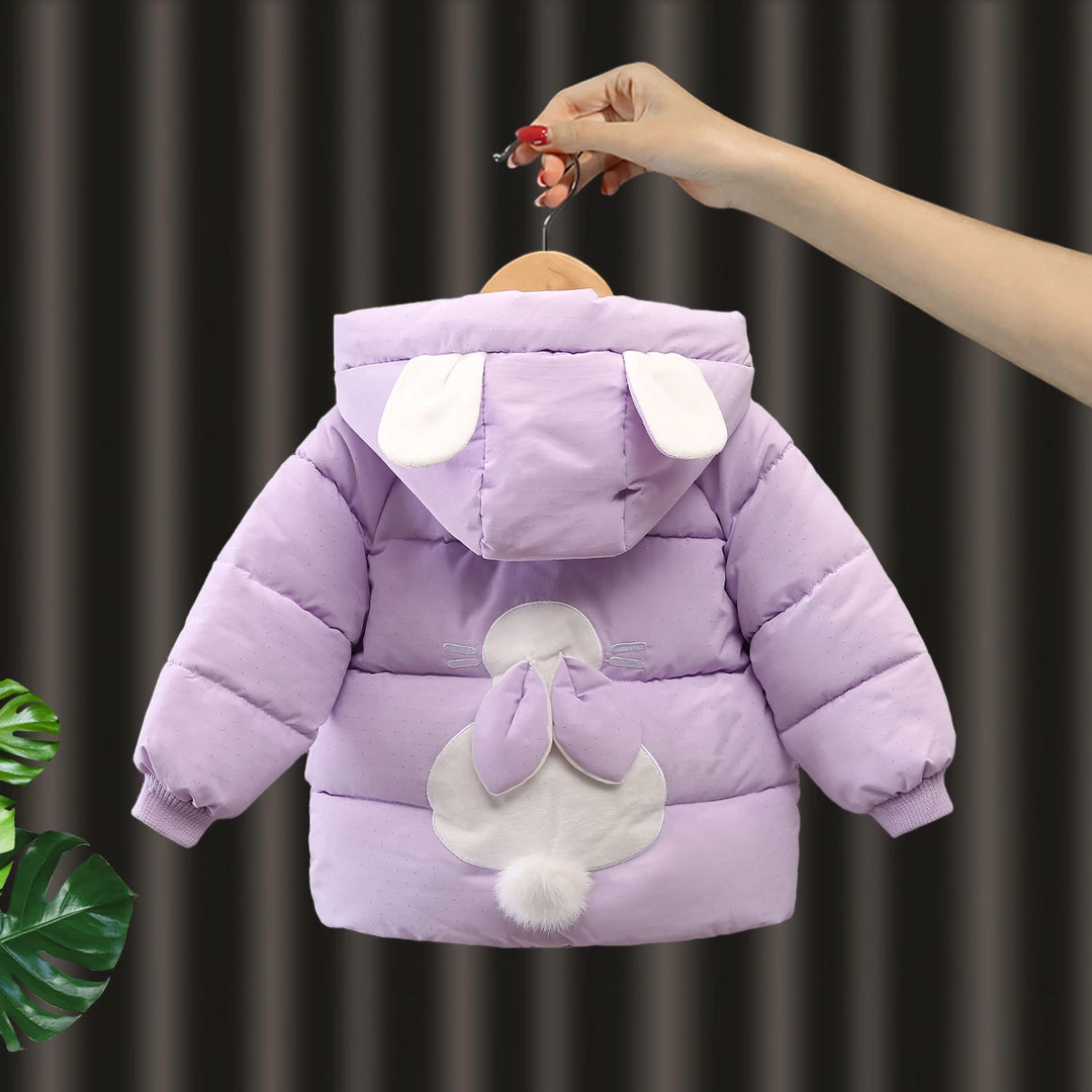 童装潮款Y新款宝宝衣女童冬装加绒加厚羽绒服女孩冬季袄外套洋气