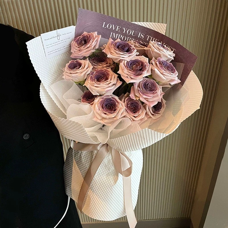 乌梅子酱曼塔玫瑰生日花束全国鲜花订购同城配送花店附近新鲜花束