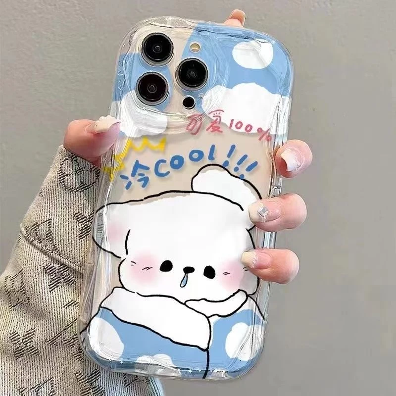 小狗蛋糕维尼熊适用苹果14ProMax1手机壳iphone13/12可爱8防摔11