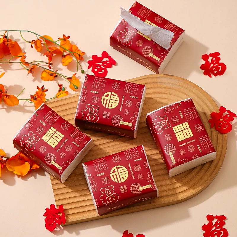 菲寻乔迁之喜抽纸新年新居布置搬家入宅仪式装饰用品礼品纸巾摆件