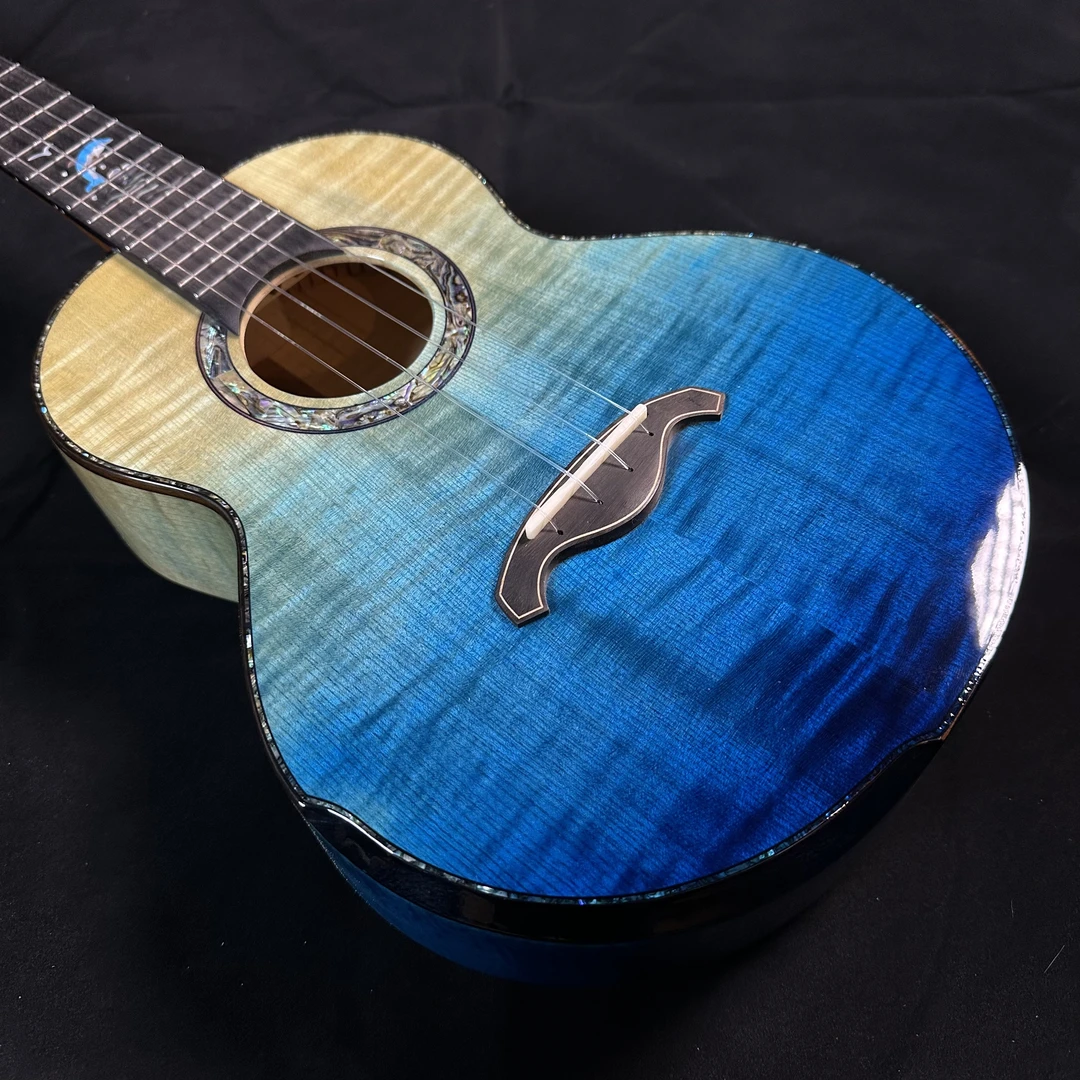 BRIGHT SUN/艳阳（售完欣赏）26寸UKC海豚蓝色海洋三色渐变尤克里里