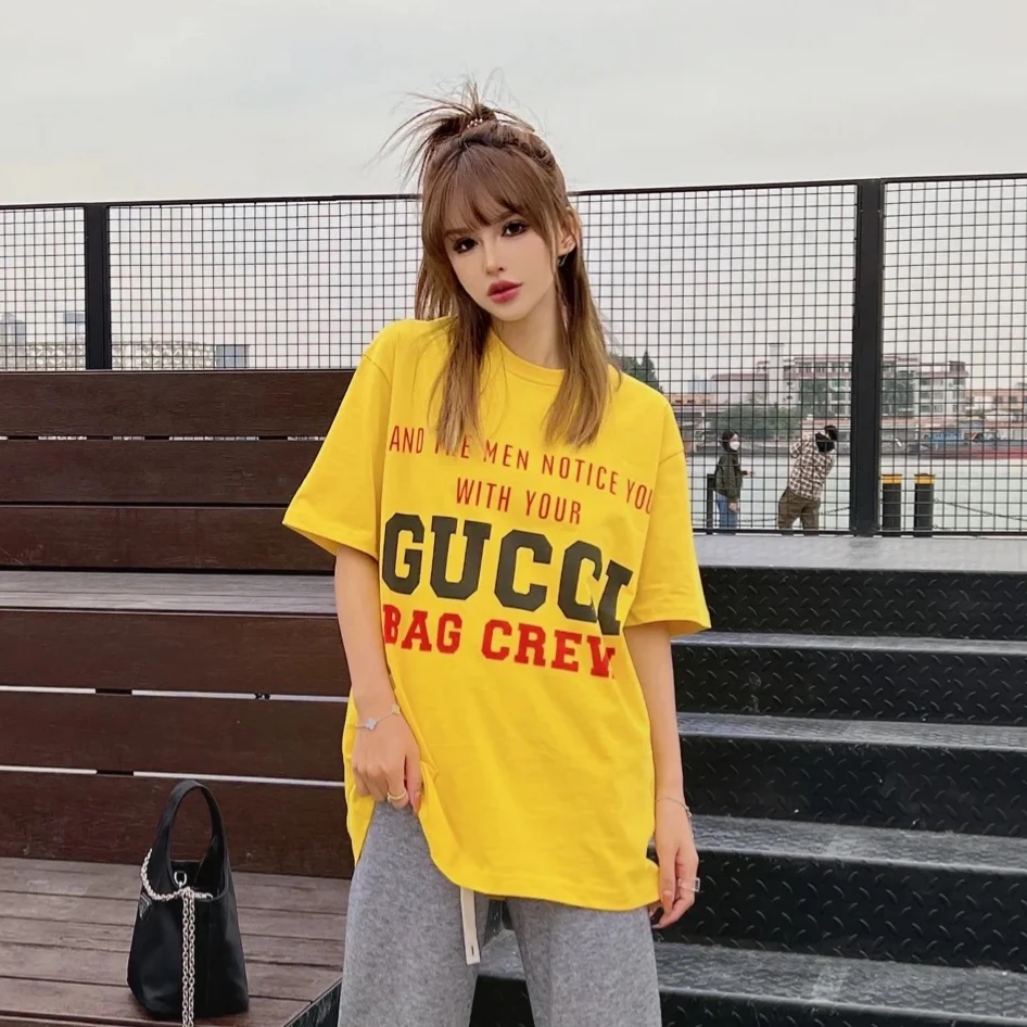 栎桃/古驰/95新/黄色100周年短袖/xs码/公价8000