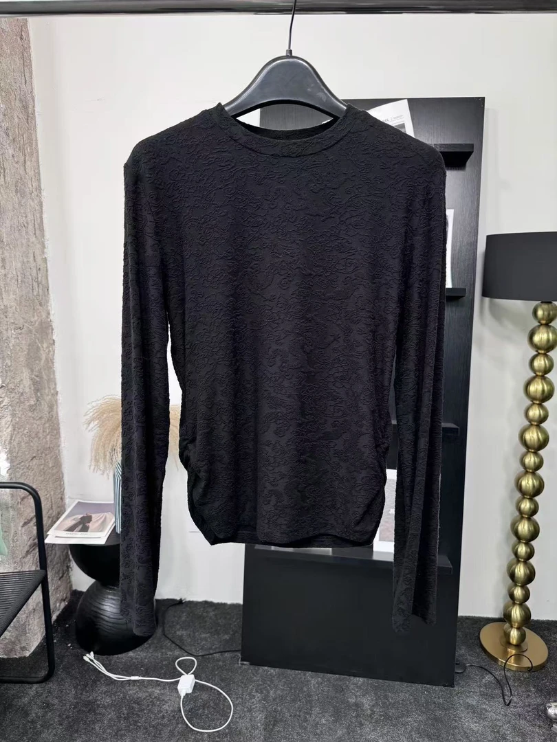 2021褶皱国风打底衫