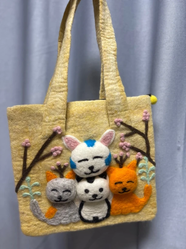 （直播间拍）下单备注编号尼泊尔纯手工猫包立体猫包大单肩