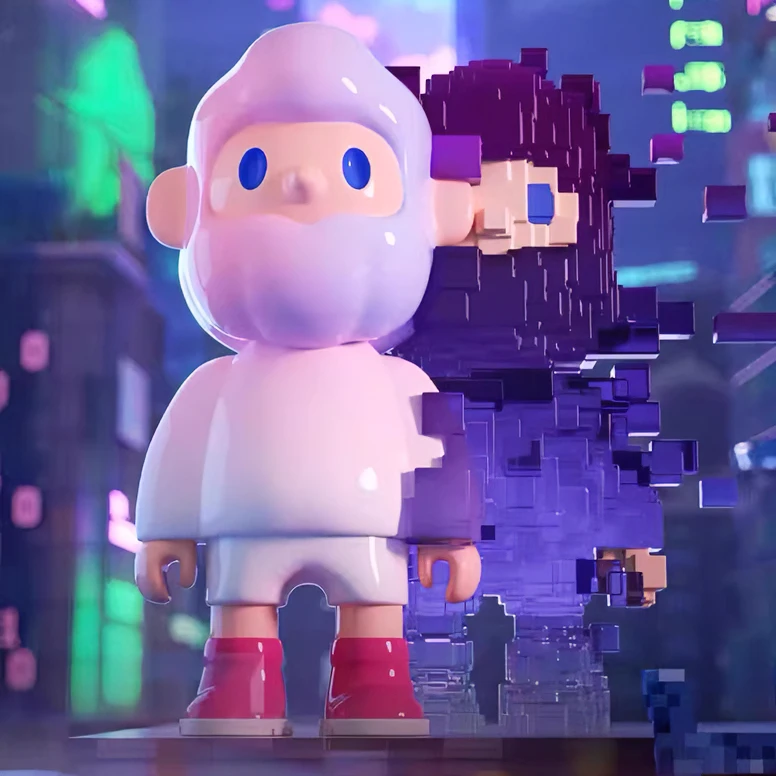 BOB10代寻找独角兽次世代·像素全宇宙十周年盲盒潮玩展示