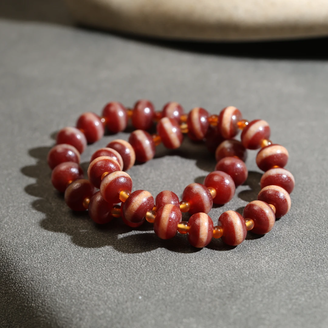 壹加安琪|手工设计金蟾小号线线药师手串多样性发一