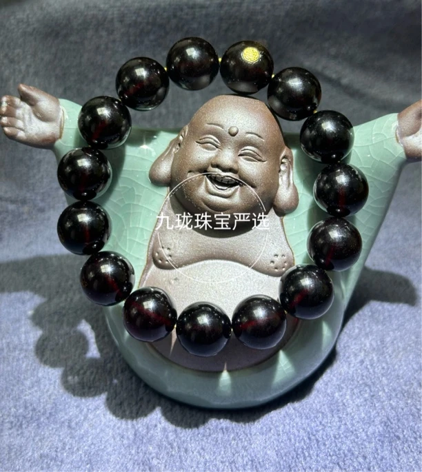 血翳珀手串定制款镶嵌925银金标宠粉福利