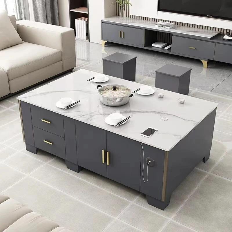 客厅家用简约功夫茶几茶台一体泡茶一整套自动上水茶桌茶台多功能