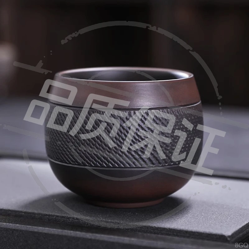 杯单杯毫升刀茶120跳主人杯陶瓷陶品茗杯功夫紫盏杯泡茶手工茶杯