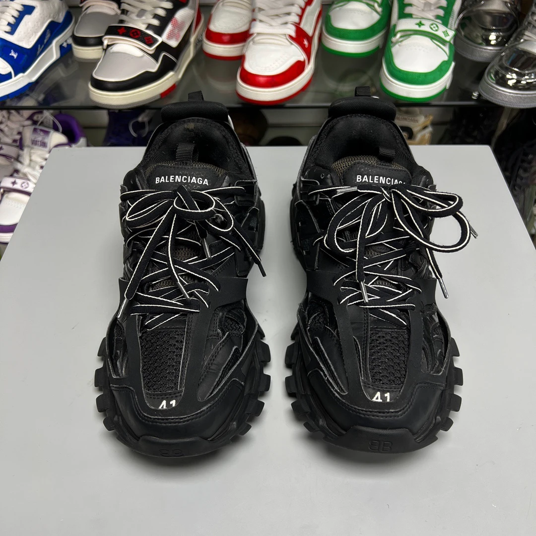 99新 Balenciaga/巴黎世家 TRACK 黑 尺码/41 原盒 运动鞋 YH7205