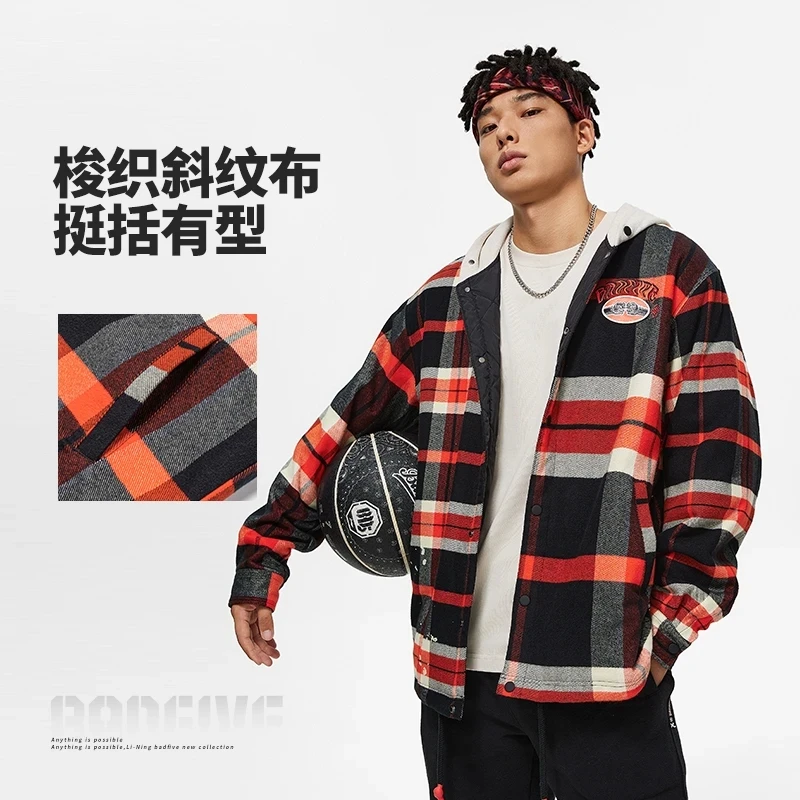 李宁反伍BADFIVE篮球系列男子中棉服AFMU003