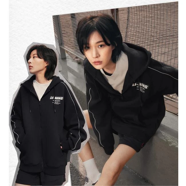 【2025】李宁运动生活系列欧若风男女款开衫连帽卫衣AWDU857