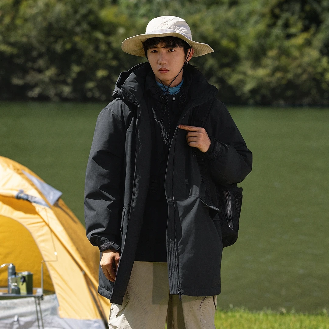 李宁CF溯 | 溯之东方秀款男女防风透湿80%鸭绒宽松羽绒服AYMU207