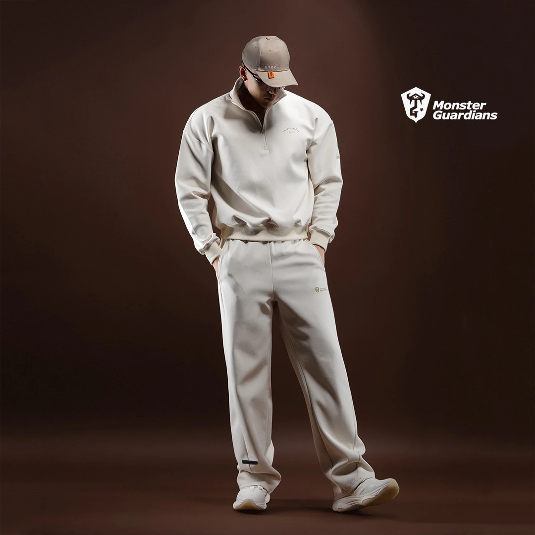 MonsterGuardians男子早春质感休闲卫衣卫裤简约老钱风运动【达人】