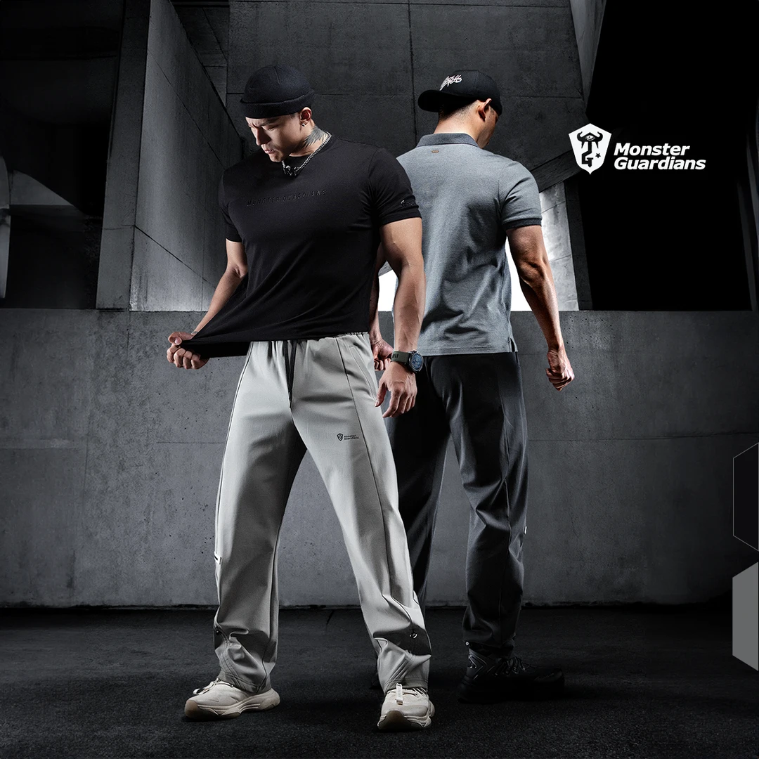 MonsterGuardians 勇者无畏系列男子宽松廓形运动休闲健身长裤