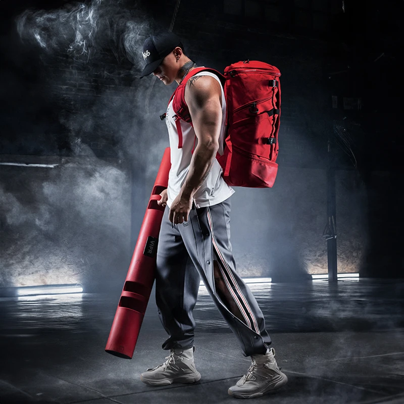 MonsterGuardians男子潮流宽松排扣轻薄直筒运动长裤