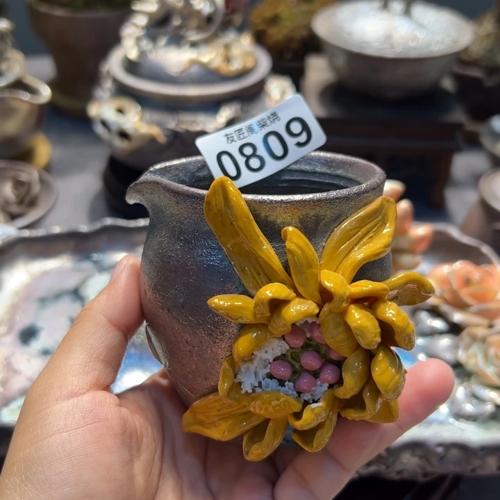 柴烧茶器，纯手工制作