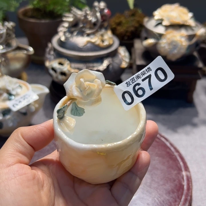 柴烧茶器，纯手工制作